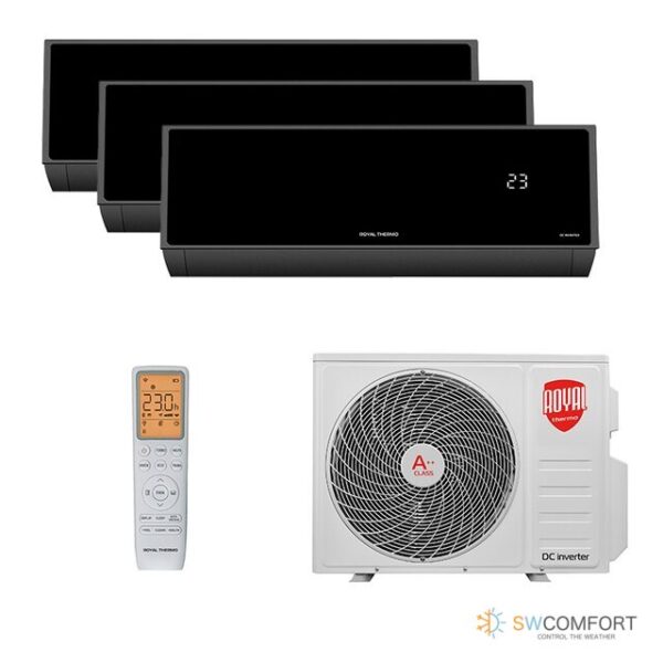 Кондиционер-Royal Thermo-Barocco DC black Multi Combo ERP DC RTFMO/out-27HN8 09+09+09