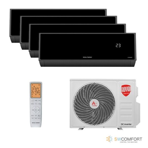 Кондиционер-Royal Thermo-Barocco DC  black Multi Combo ERP DC RTFMO/out-32HN8 09+09+09+09