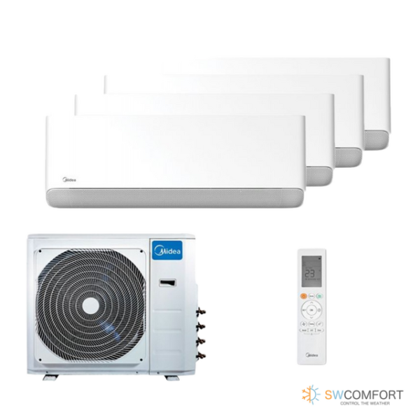 Кондиционер-Midea-Breezeless E MMFE-09N8D6-I  / M4OE-28HFN8-Q1 09+09+09+09
