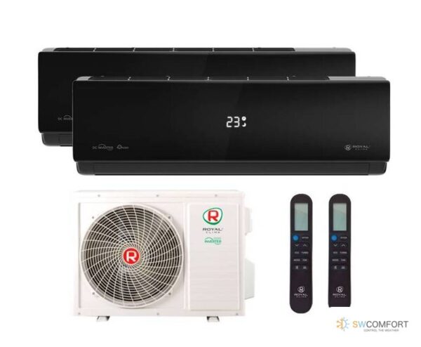 Кондиционер-Royal Clima-Multi Gamma Attica Nero RCI-ANF09HN / 2TFM-17HN/OUT 09+09
